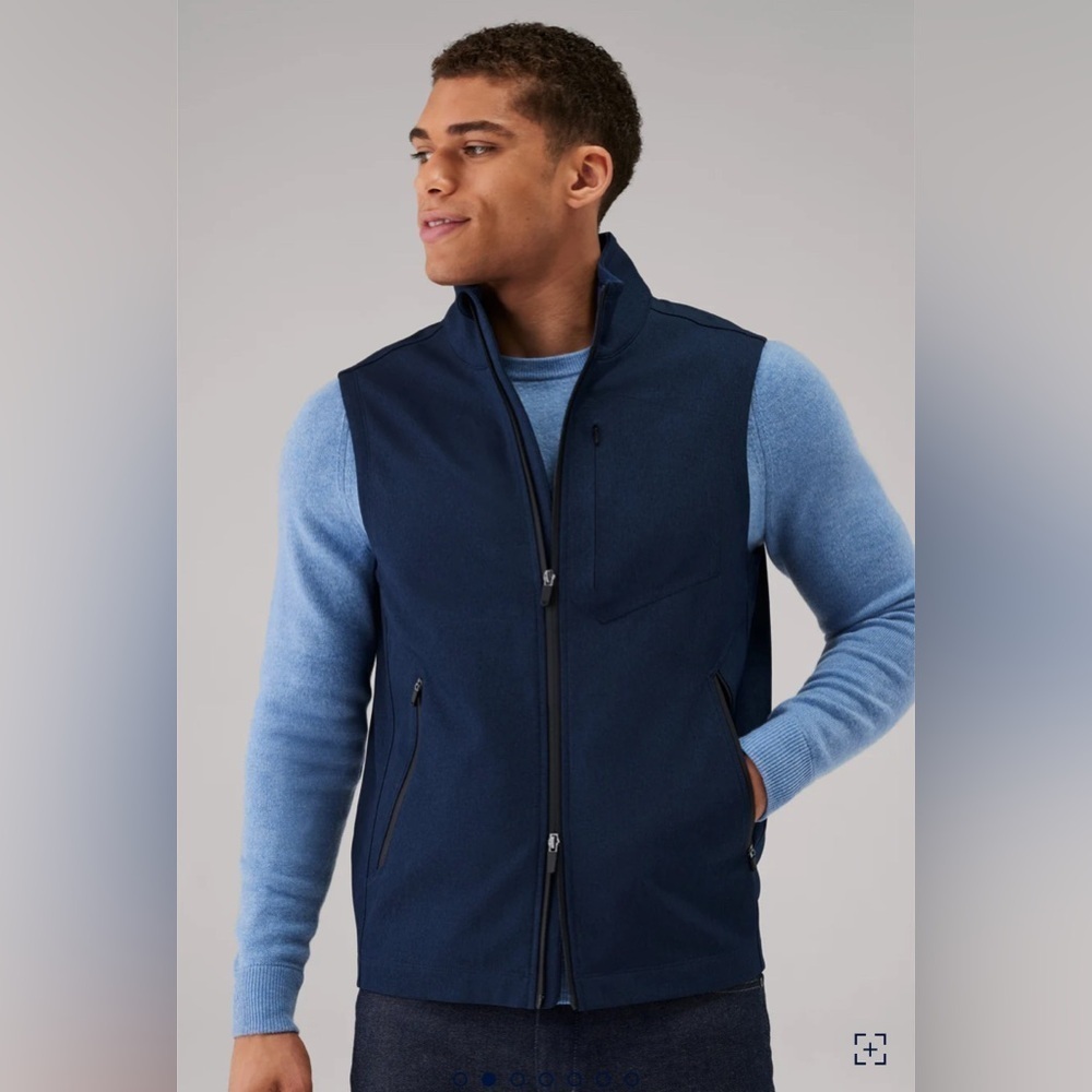 Mack Weldon Latitude Vest True Navy Heather Size Small